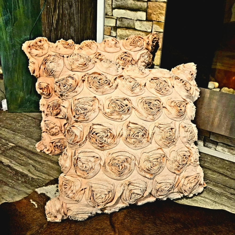 Vintage goose-down feather throw pillows